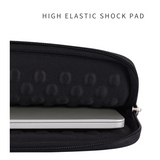 Chess Grid Print Shock-Resistant Laptop Sleeve – PU Case for MacBook