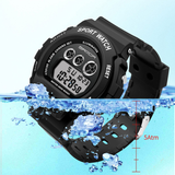 SANDA Digital Sports Watch – Waterproof LED Student Watch for Men