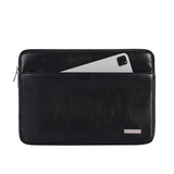 Shockproof PU Laptop Sleeve – Slim Black Case for 13" & 15" Apple & More