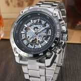 T-Winner Men’s Automatic Mechanical Watch – Hollow Dial, Luxury Timepiece