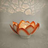 Solar Lotus Garden Light – Iron & Glass Crackle Ball Outdoor Landscape Lamp