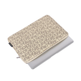 Monogram PU Laptop Sleeve – Waterproof, Shockproof Case for 11–15 inch Devices