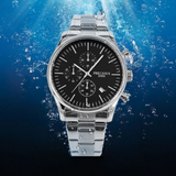 PRECIOUS DUKE Men’s Stainless Steel Quartz Watch – Business Waterproof Watch