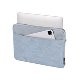 Laptop Sleeve with Floral Embossed Design – PU Leather Travel Case (11"-15" Inches)