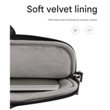 Classic PU Leather Laptop Sleeve – Waterproof Shockproof Briefcase for 13–15" Laptops