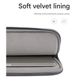 Shock-Resistant Laptop Sleeve – Grey PU Case for 11–15" Lenovo & More