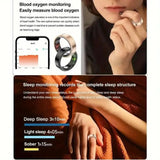 Bluetooth Smart Ring with Health Tracking Features