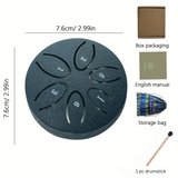 Mini Steel Tongue Drum – 3-Inch 6-Tone Handheld Percussion Instrument