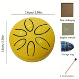 Mini Steel Tongue Drum – 3-Inch 6-Tone Handheld Percussion Instrument