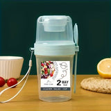 Salad Cup with Fork & Dressing Holder - Portable Salad Container