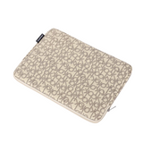 Monogram PU Laptop Sleeve – Waterproof, Shockproof Case for 11–15 inch Devices