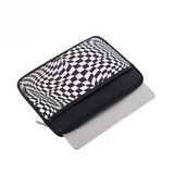 PU Leather MacBook Case – Shock-Resistant Sleeve with Optical Print (13"–16.2")