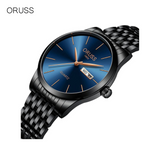 ORUSS Men's Trendy Business Quartz Watch – Calendar & Week Display