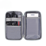 PU Leather Digital Organizer Bag – Waterproof Mini Storage for Phone, Power Bank & Cables