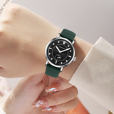 SANDA Women’s Silicone Quartz Watch – Fashion Analog Wristwatch with Luminous Hands