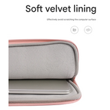 PU Leather Laptop Sleeve with Front Pocket – Fits 11"–15" – Floral Embossed