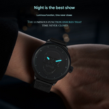 BELBI Men's Skull Quartz Watch – Mesh Strap, 30M Waterproof Fashion Timepiece