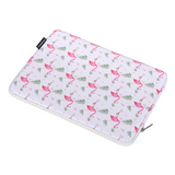 Waterproof 11"-15" Inch Laptop Sleeve – PU Leather Case for Lenovo & More, Flamingo Print
