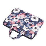 Floral Waterproof Laptop Bag with Trolley Strap – Fits 13" to 15" Devices