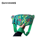 CLEVER BEES Floral Crossbody & Waist Bag – Unisex Travel Chest Pack