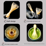 Resin Matcha Whisk for Tea Ceremony – Chinese Style Matcha Brush for Smooth Blending