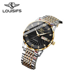 LOUISIFS Men’s Quartz Diamond Watch – Waterproof, Luminous Dial