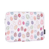 Easter Bunny Printed PU Leather Laptop Sleeve – Waterproof Case for 11–15 Inch Laptop