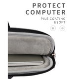 Colorblock Waterproof Laptop Bag – Fits 13" & 15" – Business Style with Front Pocket