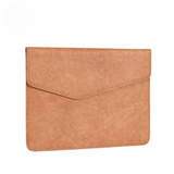 Minimalist PU Leather Laptop Sleeve – Shock-Resistant Case for MacBook (13.3"–16.2")