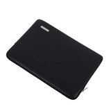 PU Leather Laptop Sleeve – Shock-Resistant Case for 11–15” Devices, Zippered, Black