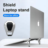 Adjustable Laptop Stand – Foldable Aluminum Alloy Cooling Stand with Portable Vertical Storage Design