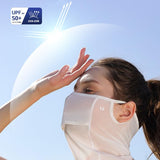 Ice Silk UV Protection Face Mask – Breathable Sunscreen Veil for Outdoor & Sports Use