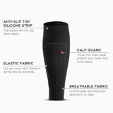 Breathable Calf Compression Sleeves – Honeycomb Anti-Collision Sports Socks for Football, Basketball & Cycling