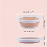 Portable Collapsible Wash Basin - Foldable Plastic Basin for Home, Dorm, and Outdoor Use