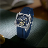 PRECIOUS DUKE Men’s Quartz Watch – Waterproof 30M, Silicone Strap Business Watch