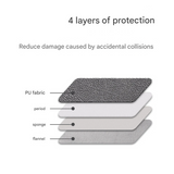 Textured PU Laptop Sleeve – Shockproof, Waterproof Computer Bag for 11–15” Laptop