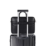 Classic PU Leather Laptop Sleeve – Waterproof Shockproof Briefcase for 13–15" Laptops