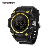 Sanda Men's Sports Digital Watch – Waterproof Pedometer & Calorie Tracker