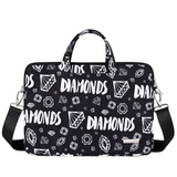 Diamond Print Waterproof Laptop Sleeve – Fits 13" to 15" – Shock-Resistant