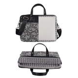 PU Leather Laptop Briefcase – Waterproof Bag with Classic Paisley Design (13 & 15 inches)