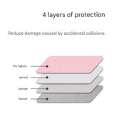 Woven Textured Laptop Sleeve – Shock-Resistant PU Case (11"-15" Inches)