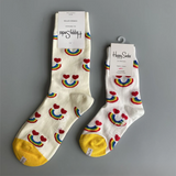 Adult Christmas Cotton Socks – Festive Mid-Tube Crew Socks for Men & Women