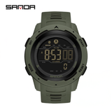 Sanda Multifunction Sports Digital Watch – Unisex Waterproof Pedometer & Calorie