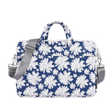 Floral Laptop Bag 13–15" – Waterproof Polyester Sleeve for MacBook & More (Daisy Briefcase)