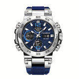 Men's Waterproof Dual Display Sports Watch