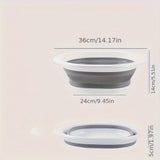 Portable Collapsible Wash Basin - Foldable Plastic Basin for Home, Dorm, and Outdoor Use