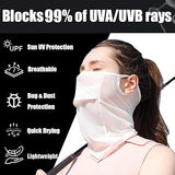 Ice Silk UV Protection Face Mask – Breathable Sunscreen Veil for Outdoor & Sports Use