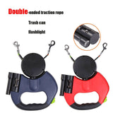 Automatic Retractable Double-Ended Dog Leash