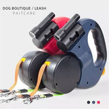 Automatic Retractable Double-Ended Dog Leash