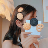 6PCS Cute Cookie Simulation Hair Clips Set